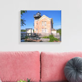 Toile Phare de Saugerties, Hudson River New York (Insitu(Salon))