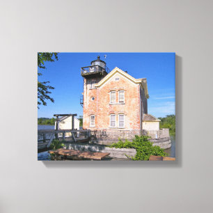 Toile Phare de Saugerties, le fleuve Hudson New York