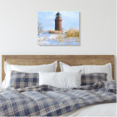 Toile Phare de Sturdy sur une côte rocheuse en hiver (Insitu(Chambre))
