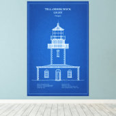 Toile Phare de Tillamook Rock - Oregon - AD (Insitu (Plancher de Bois))