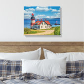 Toile Phare de West Quoddy Head, Lubec, Maine (Insitu(Chambre))