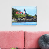 Toile Phare de West Quoddy Head, Maine (Insitu(Salon))