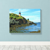 Toile Phare de West Quoddy Head, Maine (Insitu (Plancher de Bois))
