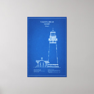 Toile Phare de Yaquina Head - Oregon - AD