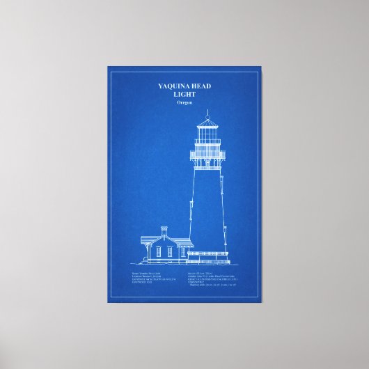Toile Phare de Yaquina Head - Oregon - AD (Recto)