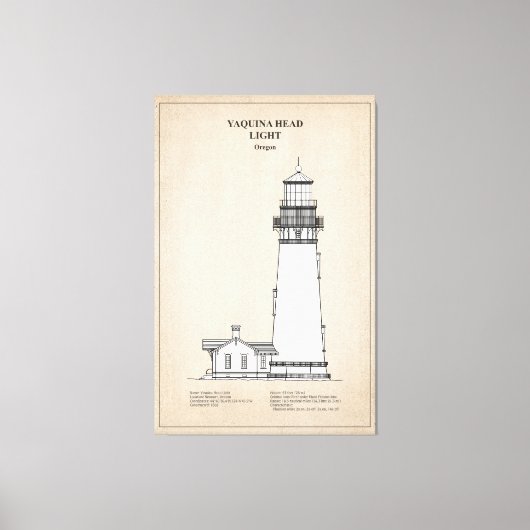 Toile Phare de Yaquina Head - Oregon - SBD (Recto)