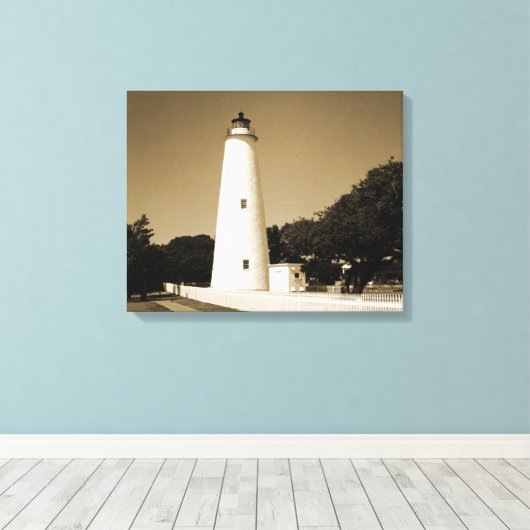 Toile Phare d'Ocracoke (Insitu (Plancher de Bois))
