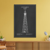 Toile Phare du cap Charles - Virginie - PD (Insitu(Salon))