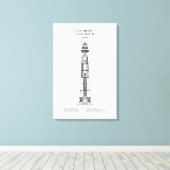 Toile Phare du cap Henry - Virginie - BD (Insitu (Plancher de Bois))