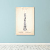 Toile Phare du cap Henry - Virginie - SBD (Insitu (Plancher de Bois))