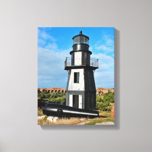 Toile Phare Garden Key, Tortugas Sec Floride (Recto)