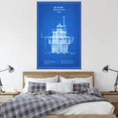 Toile Phare lumineux de Duxbury Pier - Massachusetts - A (Insitu(Chambre))