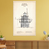 Toile Phare lumineux de Duxbury Pier - Massachusetts - S (Insitu(Salon))