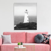 Toile Phare minimaliste noir blanc (Insitu(Salon))