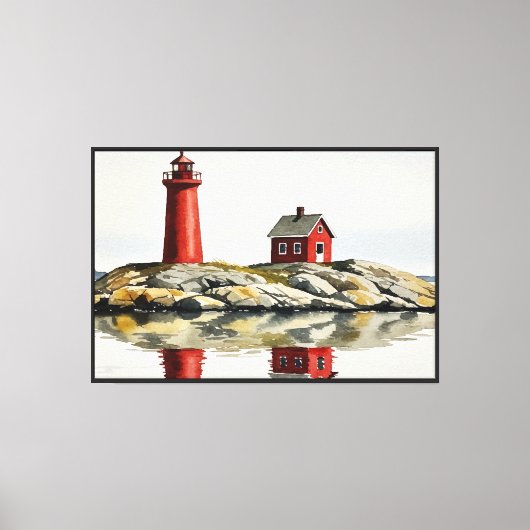Toile Phare rouge (Recto)