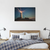 Toile Phare sur une colline brillant la nuit (Insitu(Chambre))