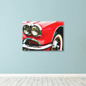 Toile Phares de Corvette Rouge (Insitu (Plancher de Bois))