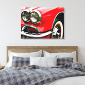 Toile Phares de Corvette Rouge (Insitu(Chambre))