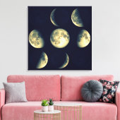Toile Phases de la Lune ~ Cycle lunaire (Insitu(Salon))