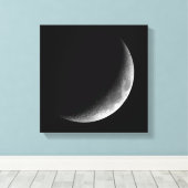 TOILE PHASES DE LA LUNE, LUNE CRÉCENTE. PHOTO 3 SUR 5 (Insitu (Plancher de Bois))