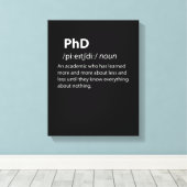 Toile PhD Drôle Dictionnaire Définition (Insitu (Plancher de Bois))
