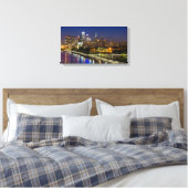 Toile Philadelphie Skyline La Nuit (Insitu(Chambre))