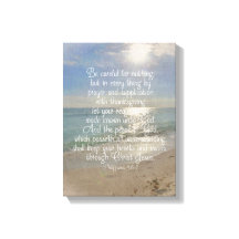 Philippiens 4:13 Bible Verse Beach Christian Art