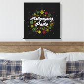 Toile Philippines Noël Maligayang Pasko Snowflakes (Insitu(Chambre))