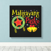 Toile Philippines Noël philippin Maligayang Pasko (Insitu (Plancher de Bois))