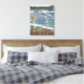 Toile Philipsburg, pêcheur de MontanaFly (Insitu(Chambre))
