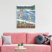 Toile Philipsburg, pêcheur de MontanaFly (Insitu(Salon))