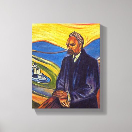 Toile Philosophe Friedrich Nietzsche (par Edvard Munch) (Recto)