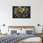 Toile Phoenix Ascendant | Édition Limitée Renaissance Cu (Insitu(Chambre))