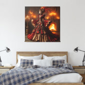 Toile Phoenix Fire Queen Steampunk Victorian Industrial (Insitu(Chambre))
