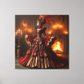 Toile Phoenix Fire Queen Steampunk Victorian Industrial (Recto)