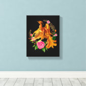 Toile Phoenix Floral Se Lève De L'Imaginaire Des Cendres (Insitu (Plancher de Bois))