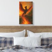 Toile Phoenix Rising — Signature Acrylic | Orrin Studios (Insitu(Chambre))