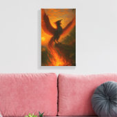 Toile Phoenix Rising — Signature Acrylic | Orrin Studios (Insitu(Salon))
