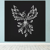 Toile Phoenix se lève sur le noir (Insitu (Plancher de Bois))