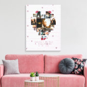 Toile Photo 18 moderne en forme de coeur Collage pour el (Insitu(Salon))