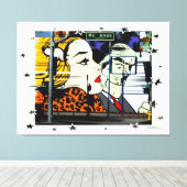 Toile Photo 8 Graffiti avec des étoiles amusantes (Insitu (Plancher de Bois))