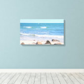 Toile Photo Atlantic Ocean Shore (Insitu (Plancher de Bois))