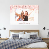 Toile Photo Best Friends Forever rose rose pâle parties (Insitu(Chambre))