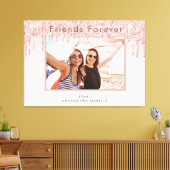 Toile Photo Best Friends Forever rose rose pâle parties (Insitu(Salon))
