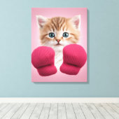 Toile Photo Cat (Insitu (Plancher de Bois))