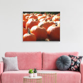 Toile Photo citrouille pour automne, Halloween ou Thanks (Insitu(Salon))