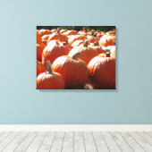 Toile Photo citrouille pour automne, Halloween ou Thanks (Insitu (Plancher de Bois))