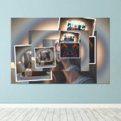 Toile Photo collage (Insitu (Plancher de Bois))