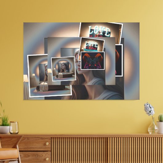 Toile Photo collage (Insitu(Salon))