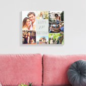 Toile Photo Collage 7 Photo Dove Grey 21e anniversaire (Insitu(Salon))